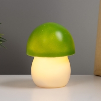 Ночник "Грибок" LED 3хLR44 белый-зеленый 8х8х13 см RISALUX Ночник "Грибок" LED 3хLR44 белый-зеленый 8х8х13 см RISALUX