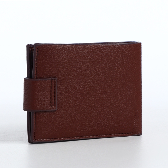 Портмоне мужское на магните, отдел для карт, монет, цвет коричневый Портмоне мужское на магните, отдел для карт, монет, цвет коричневый