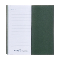 Еженедельник датированный 2025 года, 80х165 мм, 64 листа ESCALADA, мягкая обложка из искусственной кожи, блинтовое тиснение, блок 70 г/м&sup2;, зелёный