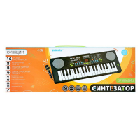Синтезатор &laquo;Нежность&raquo; с микрофоном, 37 клавиш, цвет голубой