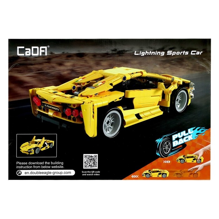 Конструктор инерционный &laquo;Спорткар&raquo;, 357 деталей