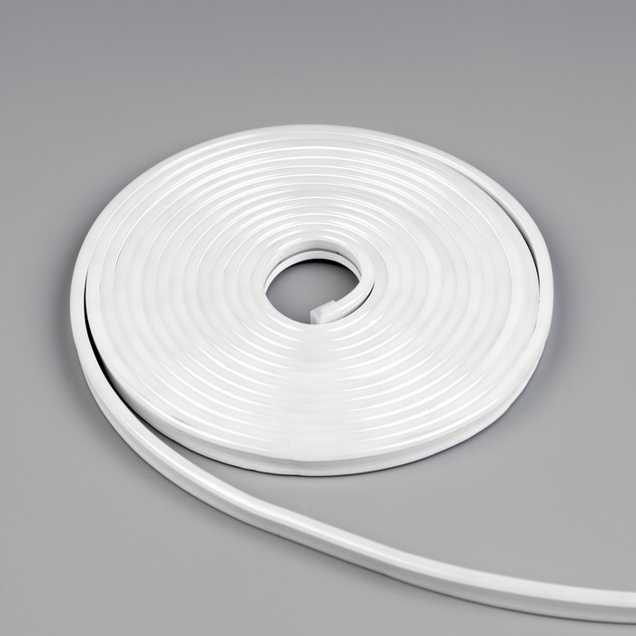 Гибкий неон Luazon Lighting 6 &times; 12 мм, IP65, 10 м, SMD2835, 120 LED/м, 12 В, свечение тёплое белое