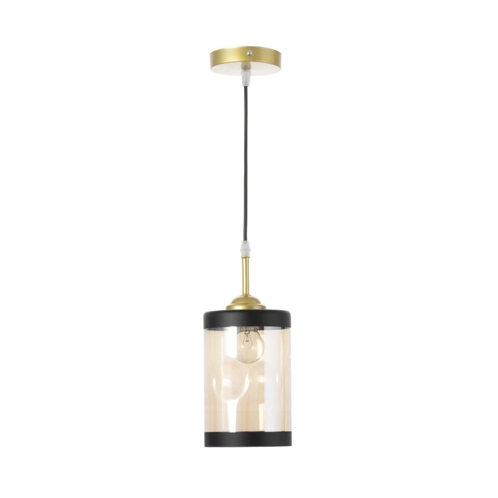 Светильник "Эллен" 1хЕ27 40Вт золото 12х12х15-115 см