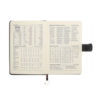 Ежедневник недатированный А5, 140л, клетка, к/зам, с ручкой, в подар. короб., Серый Ежедневник недатированный А5, 140л, клетка, к/зам, с ручкой, в подар. короб., Серый