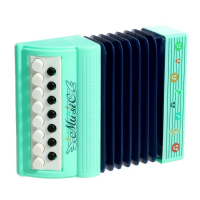 Музыкальная игрушка аккордеон &laquo;Музыкальный взрыв&raquo;, 13 клавиш, работает от батареек, цвета МИКС