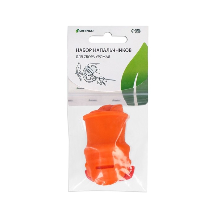 Напальчник с лезвием 90&deg; + 4 защитных напальчника, для сбора урожая, Greengo