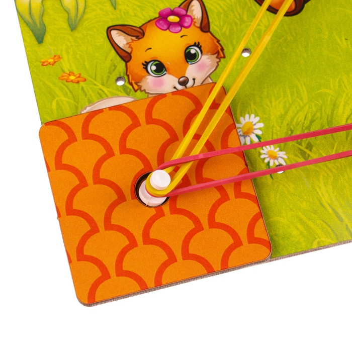 Геоборд с доп. элементами &laquo;Мамы и дети&raquo; 20&times;20 см