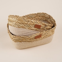 Корзины для хранения ручной работы SL Home, 2 шт: 28&times;18&times;10 см, 30&times;20&times;12 см