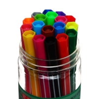 Фломастеры 18 цветов "Утка в очках", в пластиковом пенале, МИКС