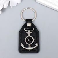 Брелок кожзам, металл "Якорь" 6,8х4 см Брелок кожзам, металл "Якорь" 6,8х4 см