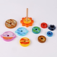 Деревянная пирамидка &laquo;Космос&raquo;, 16 см