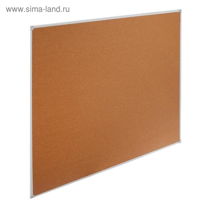 Доска пробковая 90х120 см, Calligrata, в ПВХ рамке белого цвета Доска пробковая 90х120 см, Calligrata, в ПВХ рамке белого цвета