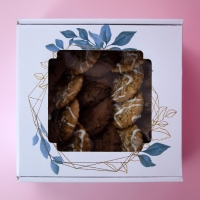 Коробка самосборная, с окном, "Танец цветов" 19 х 19 х 9 см