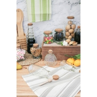 Набор стеклянных баночек для сыпучих продуктов с пробковой крышкой Доляна &laquo;Парфе&raquo;, 100 мл, 5,7&times;7 см, 12 шт