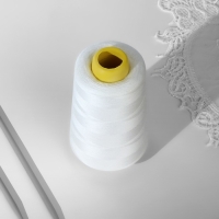 Нитки 40/2, 4500 м, цвет белый Нитки 40/2, 4500 м, цвет белый