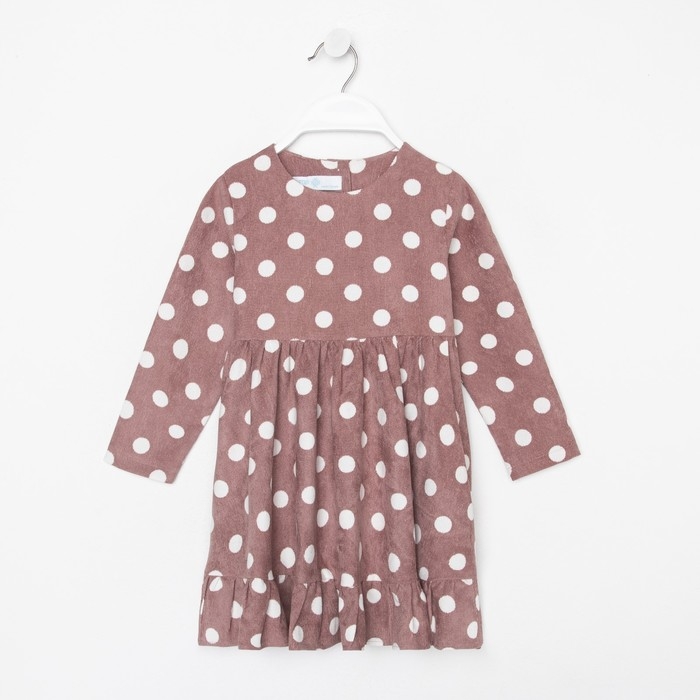 Платье детское KAFTAN Платье детское KAFTAN "Горох", р. 32 (110-116), розовый