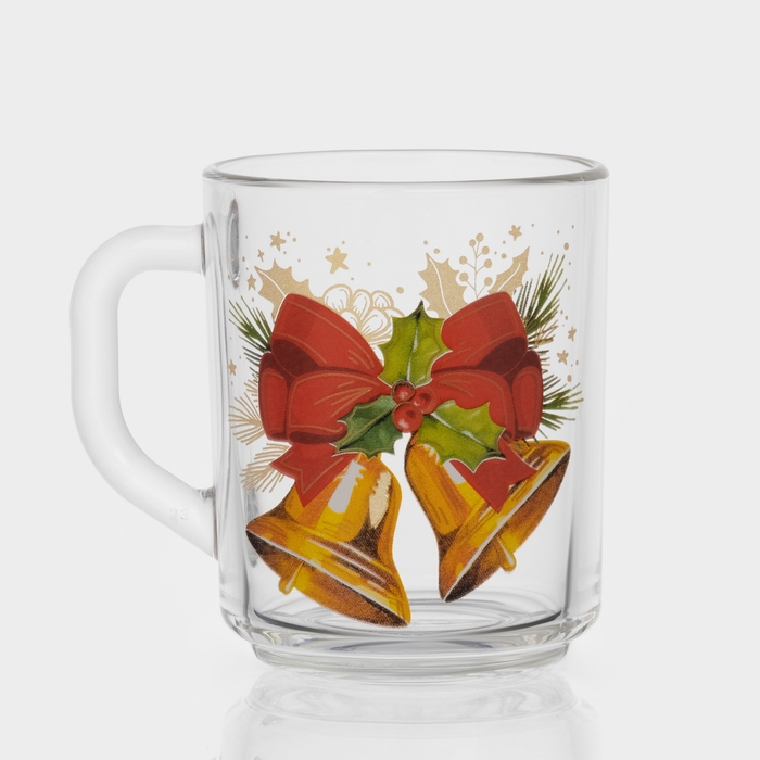 Кружка стеклянная чайная &laquo;Новогодние символы&raquo;, 200 мл, МИКС