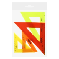 Набор треугольников 4 штуки, Calligrata катет 9/12/14/20 см, непрозрачные, МИКС Набор треугольников 4 штуки, Calligrata катет 9/12/14/20 см, непрозрачные, МИКС
