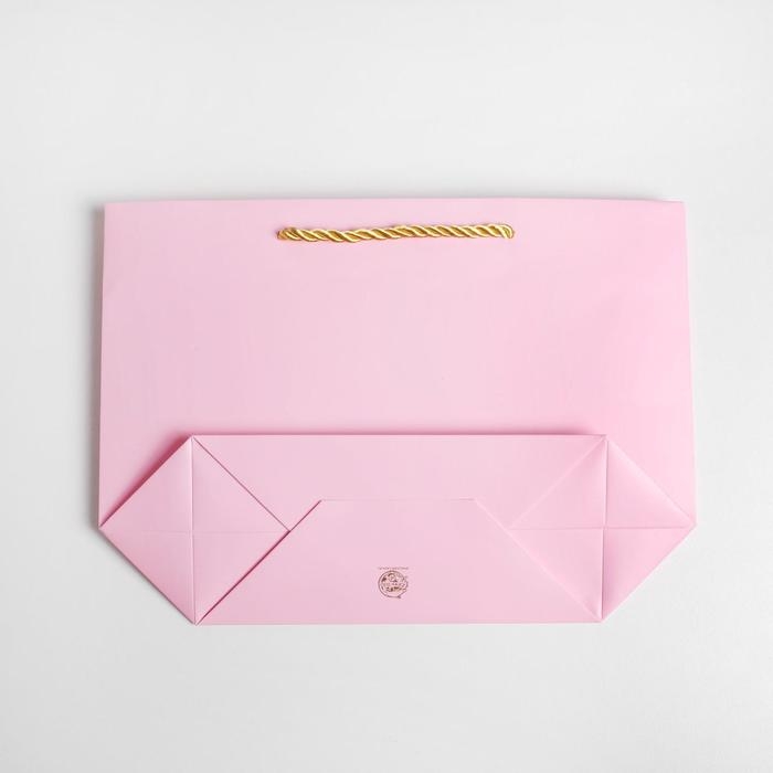 Пакет подарочный, упаковка, &laquo;Best wishes&raquo;, 19 х 20 х 9 см