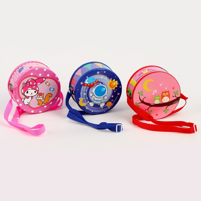 Музыкальная игрушка «Барабан», с рисунком, цвета микс, бумажная мембрана Музыкальная игрушка «Барабан», с рисунком, цвета микс, бумажная мембрана