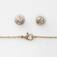 Гарнитур 2 предмета: серьги, кулон &laquo;Сердце&raquo; леди, цвет сине-белый в золоте, 48 см