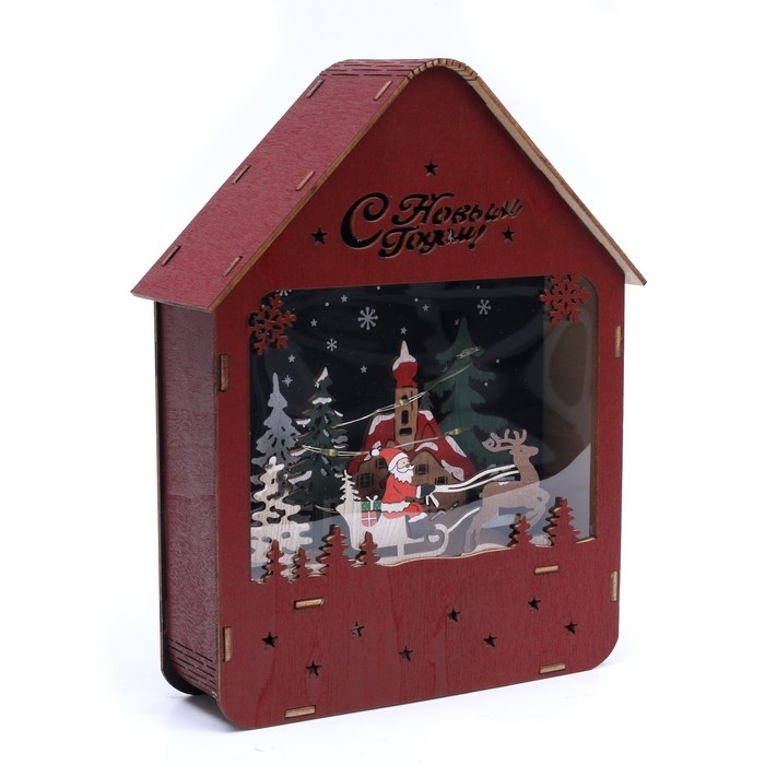 Новогодний декор с подсветкой &laquo;С новым годом&raquo; 16 &times; 5,5 &times; 20 см