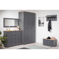 Зеркало Остин 17.03, 1200х20х595, Графит Зеркало Остин 17.03, 1200х20х595, Графит