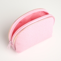 Набор косметичек 2 в 1 на молнии, цвет розовый