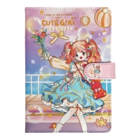 Записная книжка подарочная с хлястиком, А6+, 48 листов, линия, 12.5 х 19 х 2 см, "Аниме" Записная книжка подарочная с хлястиком, А6+, 48 листов, линия, 12.5 х 19 х 2 см, "Аниме"