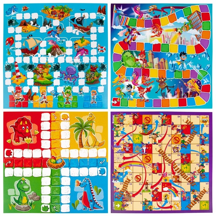 Настольная игра &laquo;Ходилка - бродилка 4в1&raquo;, 2-4 игрока, 3+