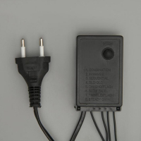 Гирлянда &laquo;Бахрома&raquo; 4 &times; 0.6 м, IP44, тёмная нить, 180 LED, свечение белое, 8 режимов, 220 В