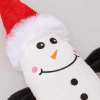 Игрушка мягкая для собак "Снеговик с канатом" с пищалкой, 39 х 13 см Игрушка мягкая для собак "Снеговик с канатом" с пищалкой, 39 х 13 см