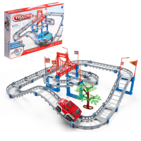 Детский автотрек &laquo;Крутой вираж&raquo;, работает от батареек