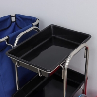 Тележка уборочная &laquo;Виолета&raquo;, стандарт, 2&times;25 л, 2&times;8 л, 2 лотка, комплектация с нейлоновым мешком, 135 л