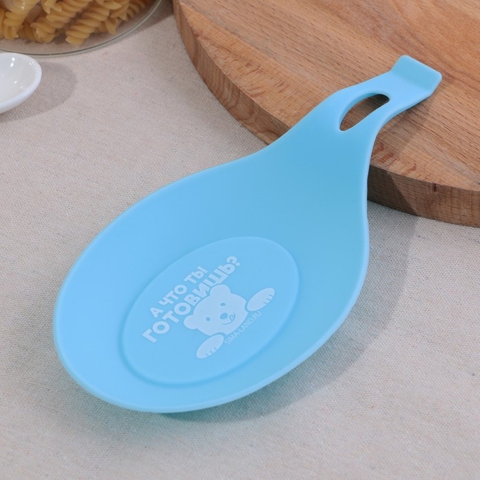 Подставка под ложку &laquo;Что готовишь?&raquo;, силикон, 20 х 9 см