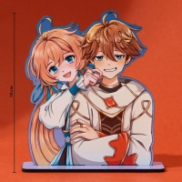 Фигурка аниме «Близнецы», 11,4 х 14 см, дерево Фигурка аниме «Близнецы», 11,4 х 14 см, дерево