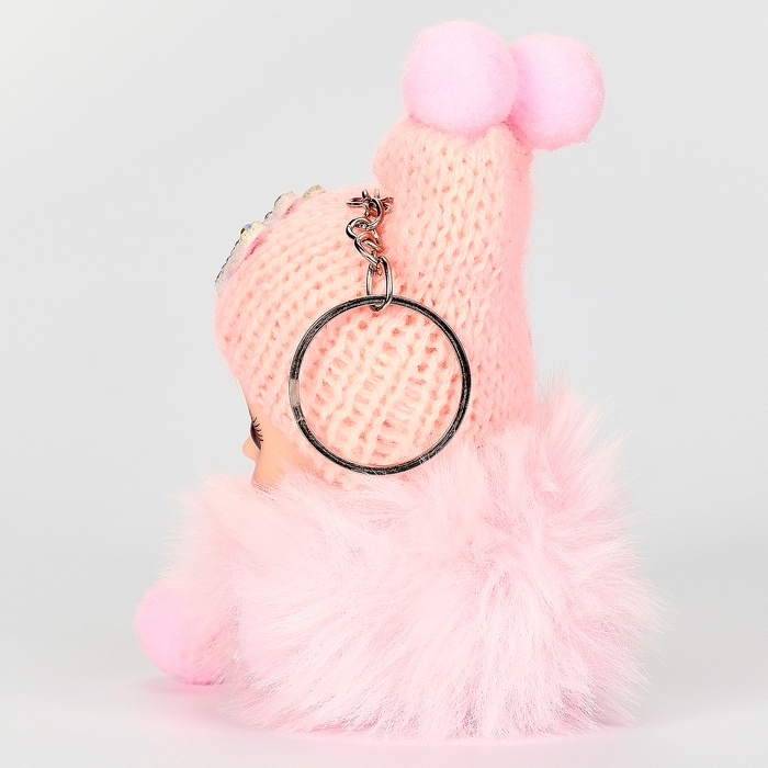 Мягкая игрушка &laquo;Зимняя куколка&raquo; на брелоке, 16 см, цвет МИКС