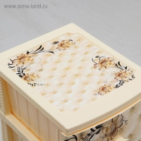 Комод 4-х секционный &laquo;Декор. Барокко&raquo;, цвет слоновая кость