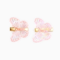 Заколки для волос с бабочками &laquo;Princess&raquo;, 3 х 3 см