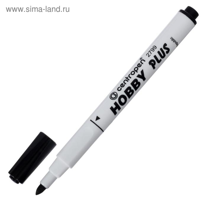 Маркер специальный 3.8 мм Centropen 2799/12 HOBBY PLUS, линия 1 - 3,0 мм, цвет чёрный, картонная упаковка Маркер специальный 3.8 мм Centropen 2799/12 HOBBY PLUS, линия 1 - 3,0 мм, цвет чёрный, картонная упаковка