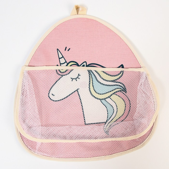 Сетка для хранения игрушек в ванной с петелькой &laquo;Единорог&raquo;