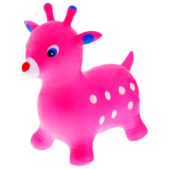 Попрыгун ZABIAKA &laquo;Оленёнок&raquo;, h=55 см, 1200 г, цвет розовый
