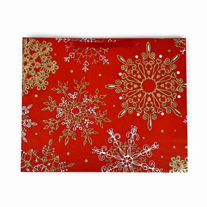 Пакет подарочный новогодний ламинированный &laquo;Новогоднее великолепие&raquo;, XL 49 х 40 х 19 см, Новый год