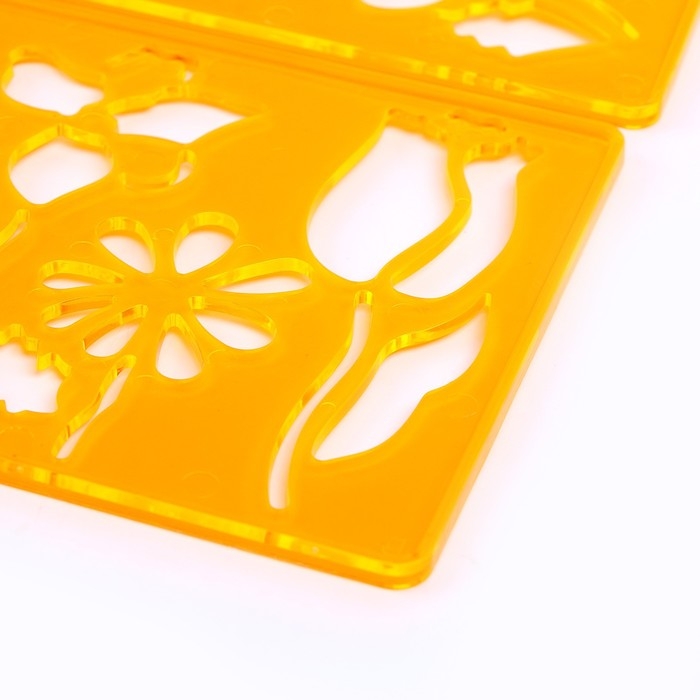 Трафарет &laquo;Цветочки&raquo;, набор 2 шт.