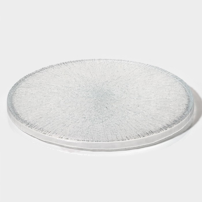 Блюдо стеклянное сервировочное с бортиком &laquo;Нуук&raquo;, d=32 см