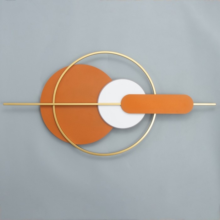 Бра "Алле" LED 16Вт 3000К  оранжевый белый 100х5х50см