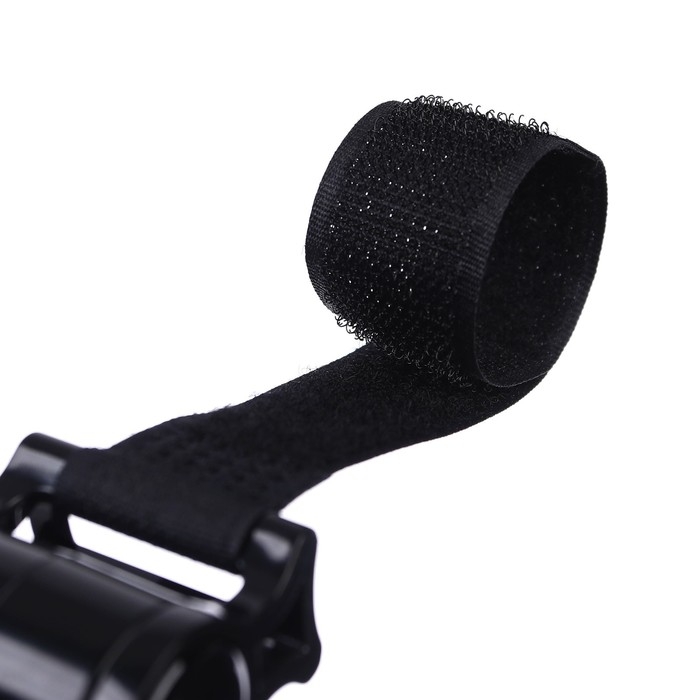 Крючок для сумок на коляску, пластиковый, вращается на 360&deg;, на липучке, цвет черный