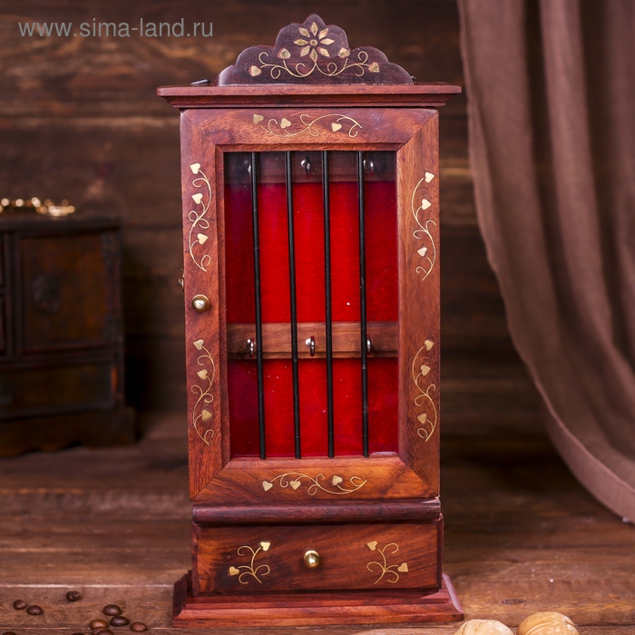 Ключница "Тайник" дерево 7х16х34 см