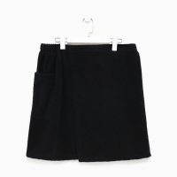 Полотенце банное Экономь и Я "Килт с карманом" 50х150 см, цвет чёрный, 100% хлопок, 320 г/м2 Полотенце банное Экономь и Я "Килт с карманом" 50х150 см, цвет чёрный, 100% хлопок, 320 г/м2