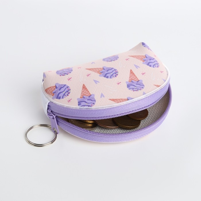 Кошелёк на молнии, цвет МИКС